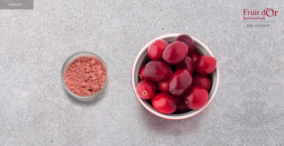 A natural cranberry powder with field to finish advantage – infographic
